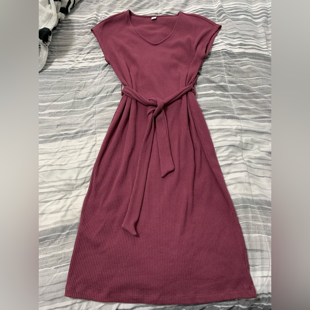 Old Navy midi dress. Nice thick material, will easily transition from winter